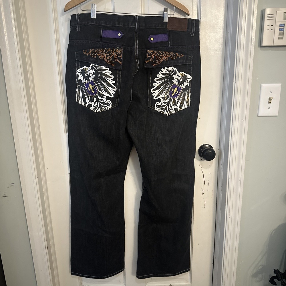 ATTITUDE GOLD Vintage Brooklyn Fit Straight Leg Jeans with Retro Design‎ 40X34